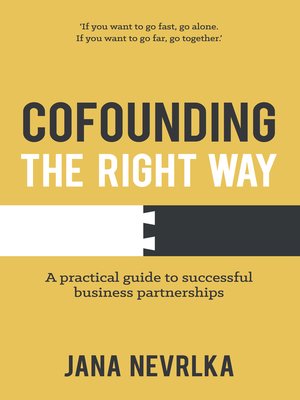 cover image of Cofounding the Right Way